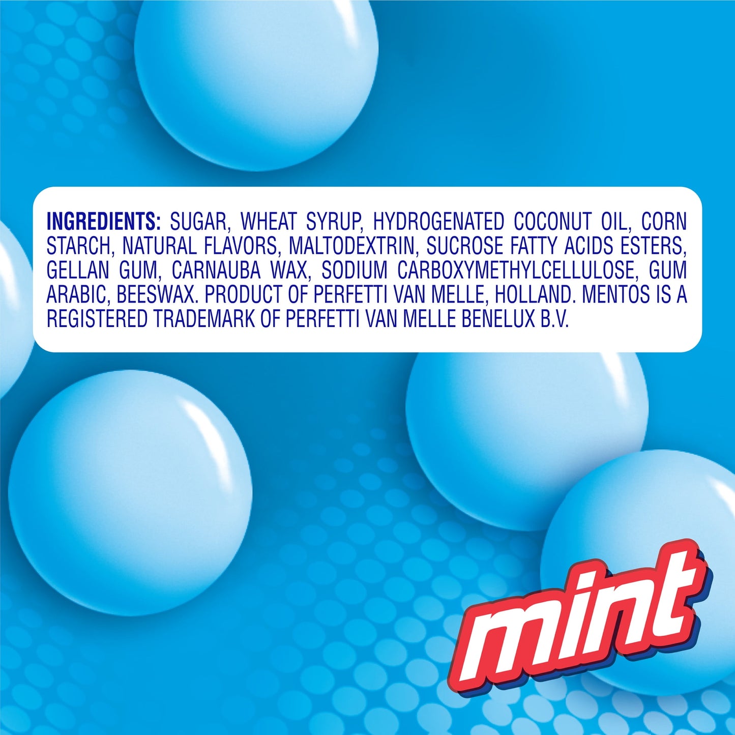 Mentos Peppermint Chewy Mint Candy Roll, 1.32 oz (2 pack)