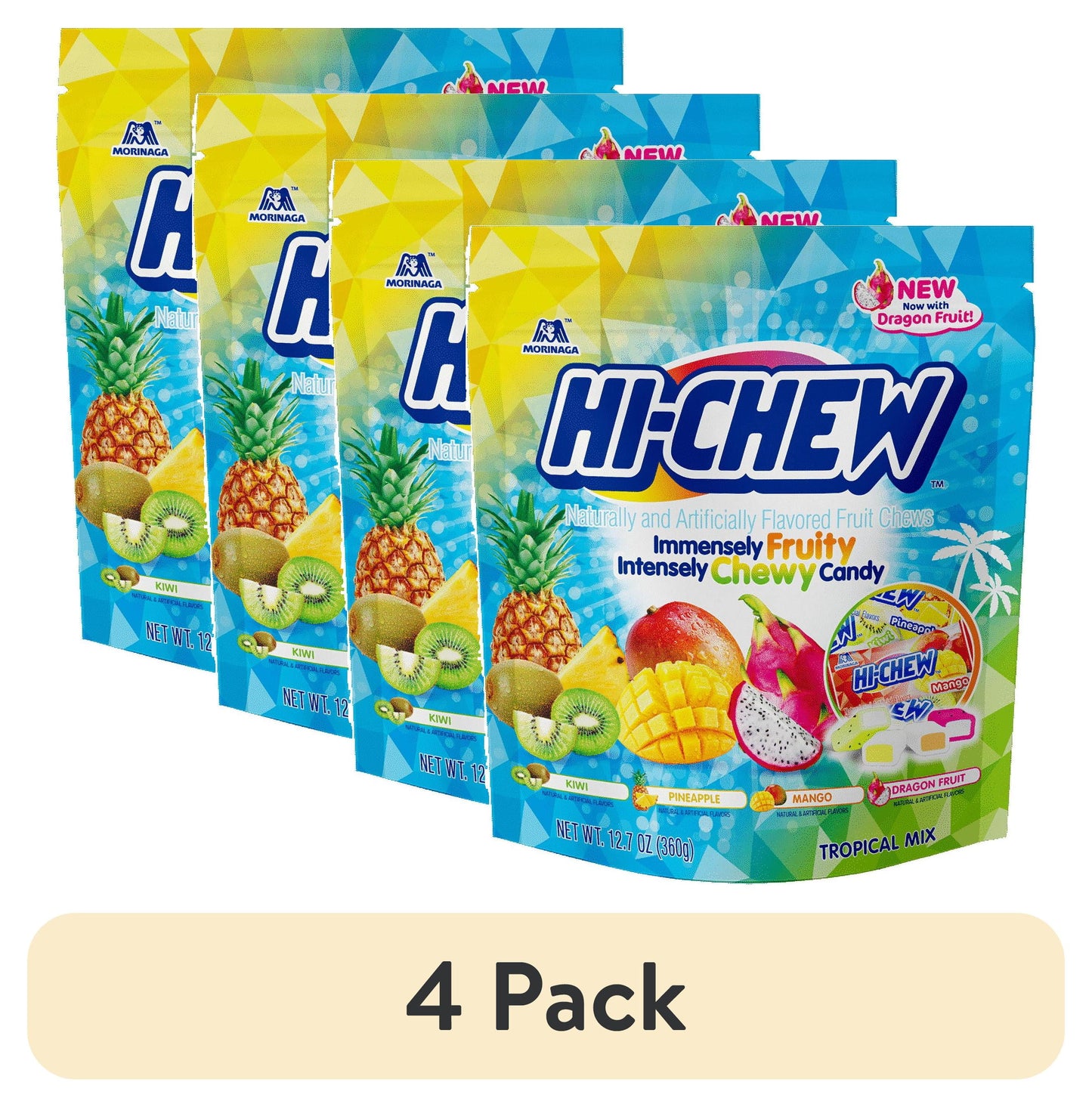 Hi-Chew Tropical Mix Chewy Candy, 12.7 oz, Bag