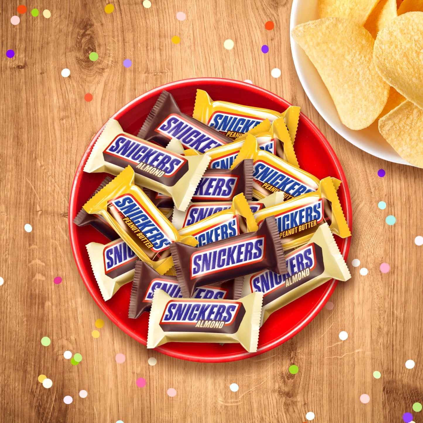 Snickers Fun Size Football Chocolate Bars Variety Pack, Party Size - 2