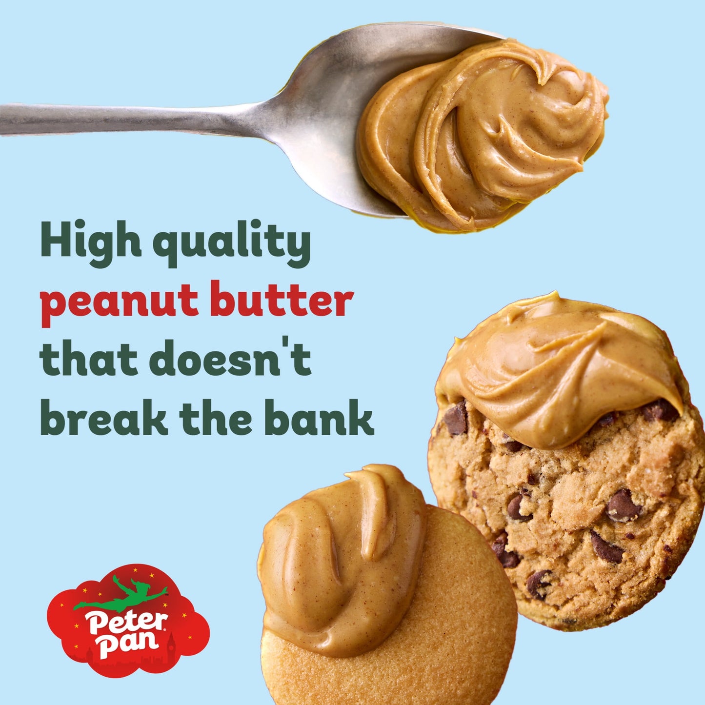 Peter Pan Creamy Honey Roasted Peanut Butter, Smooth, Gluten-Free, 40