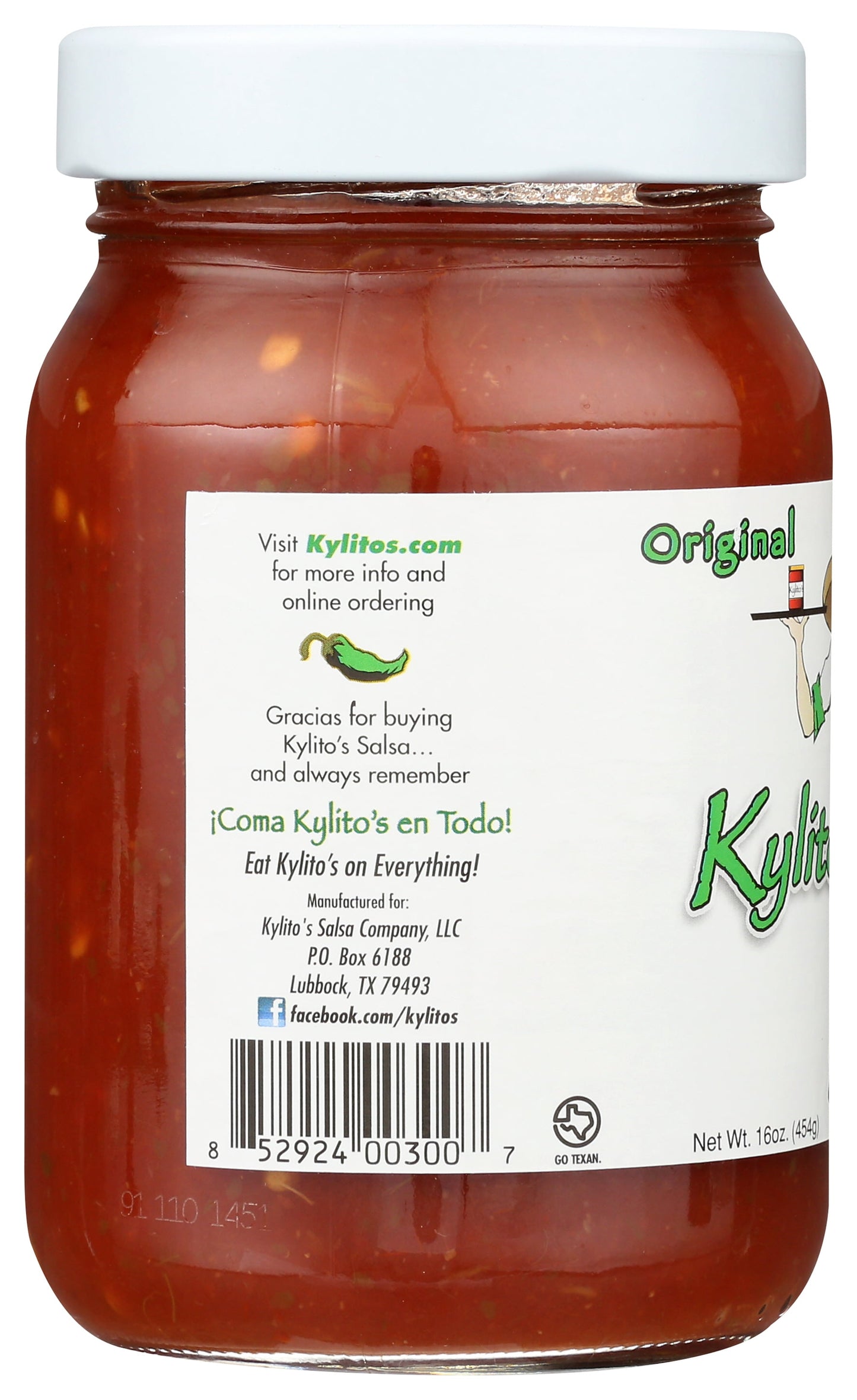 Kylito's Salsa® Original Salsa 16 oz. Jar