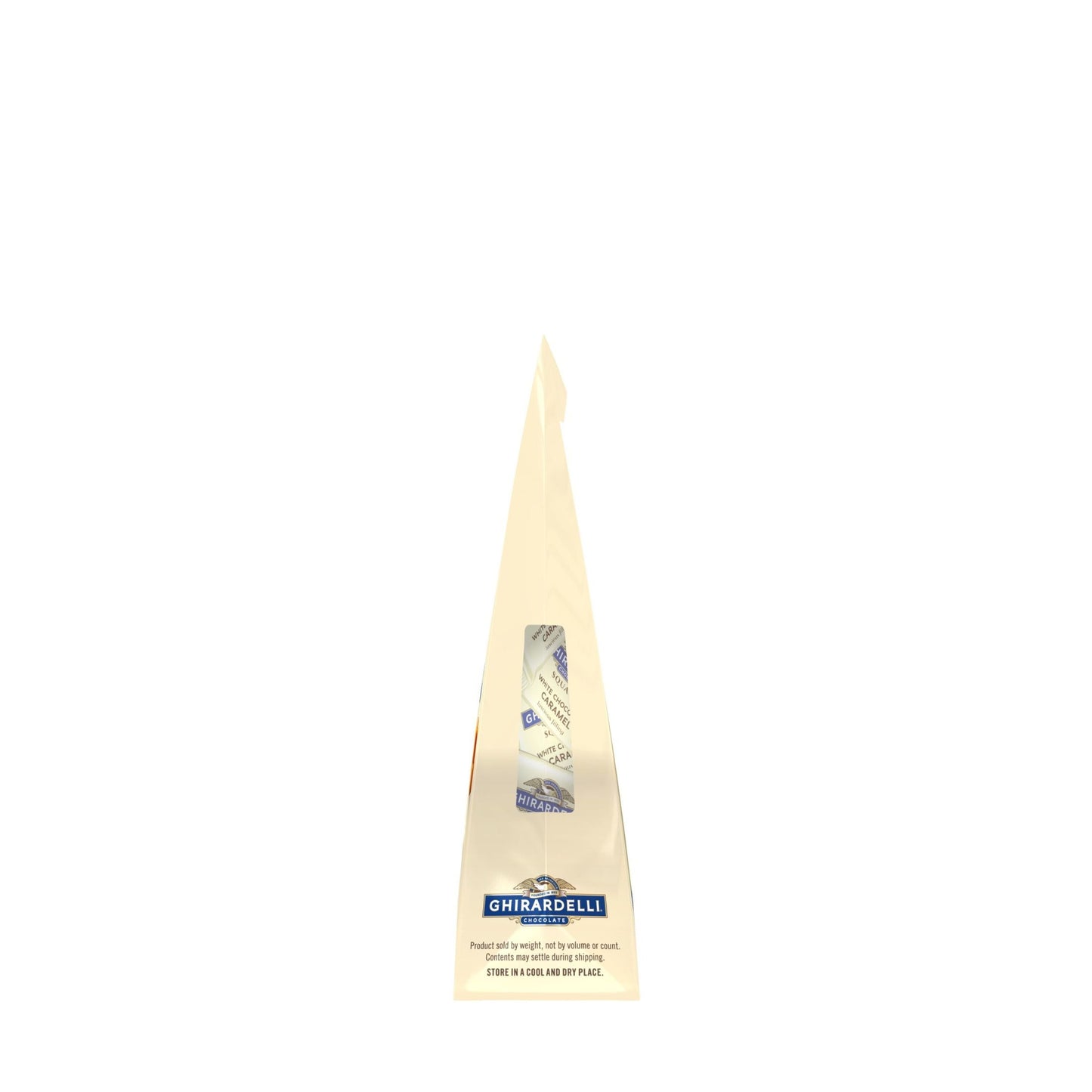 GHIRARDELLI White Chocolate Candy SQUARES with Caramel Filling, 5 oz B