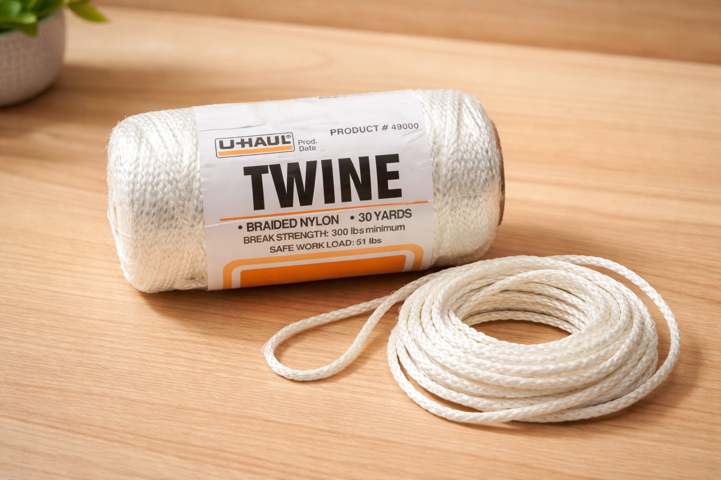 Braided Nylon Twine (51-lb Workload) - 90 ft | Pack of 2