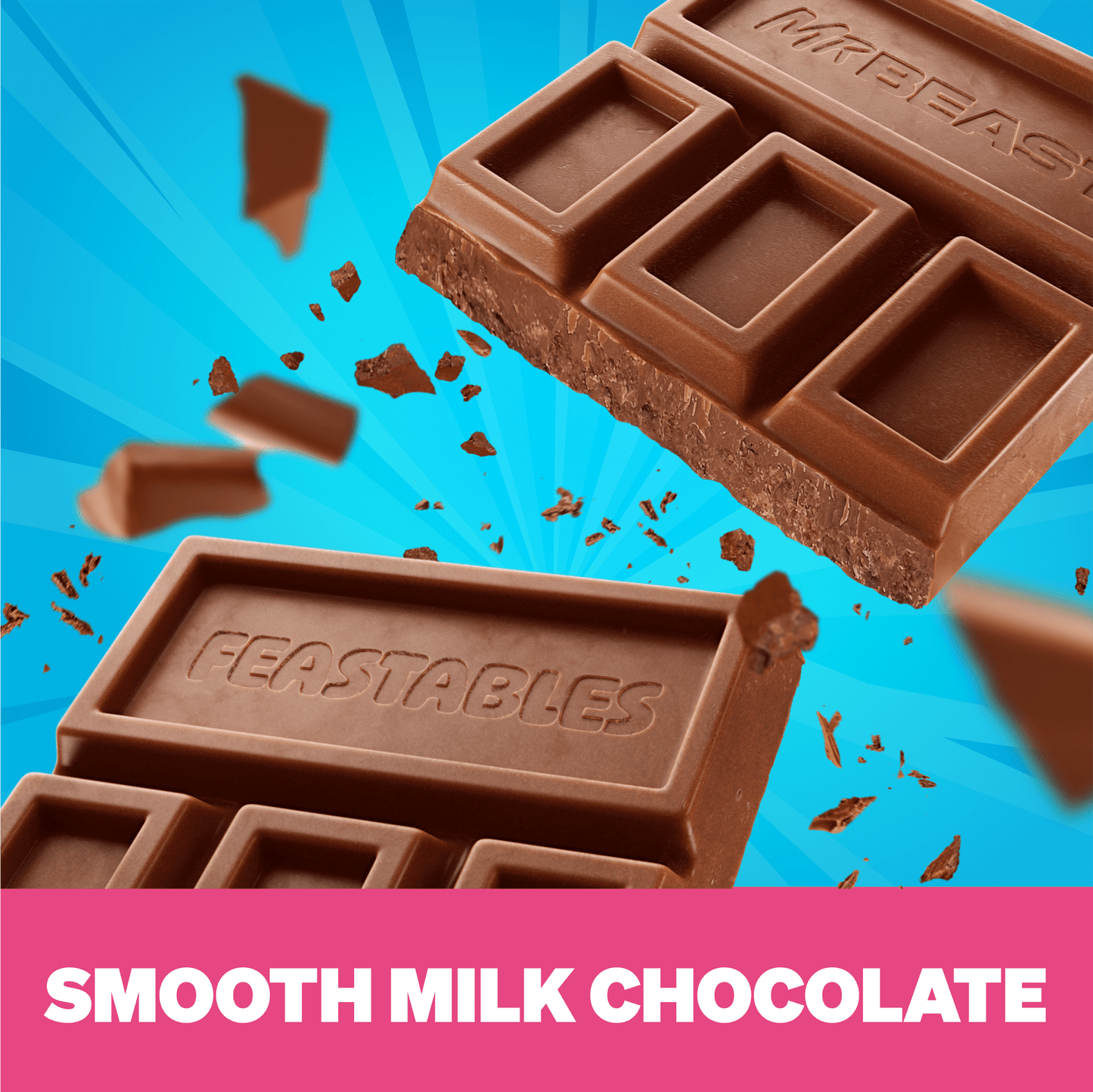 Feastables MrBeast Milk Chocolate Bar Sampler Variety Pack, 2.1 oz (60