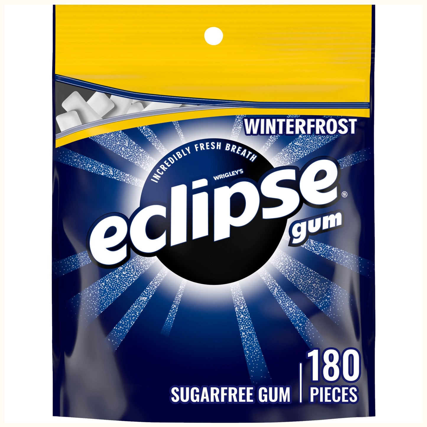 Eclipse Winterfrost Sugar Free Chewing Gum, Value Pack - 180 ct Bag