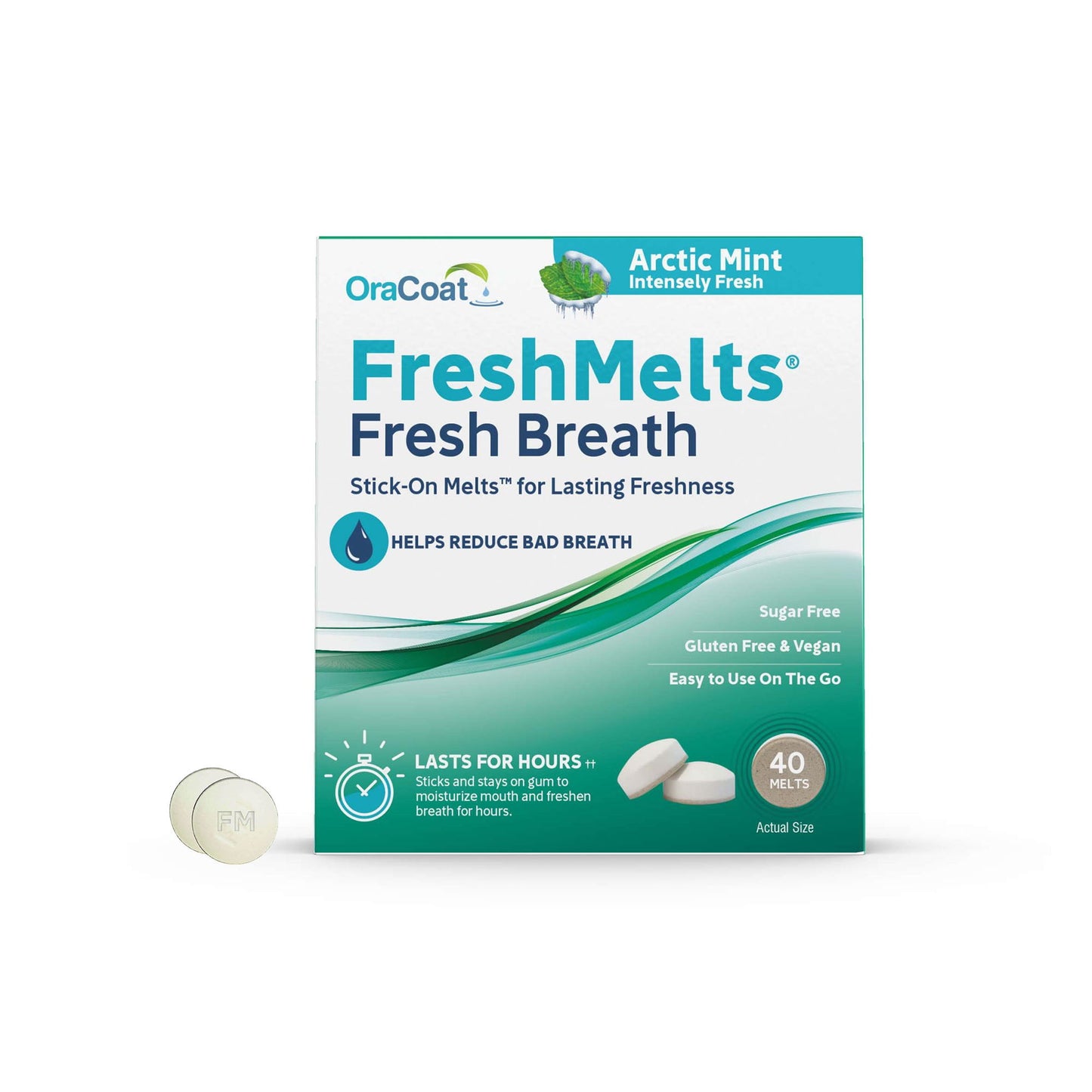 OraCoat FreshMelts Fresh Breath Stick-on Melts for Lasting Freshness (2 pack)