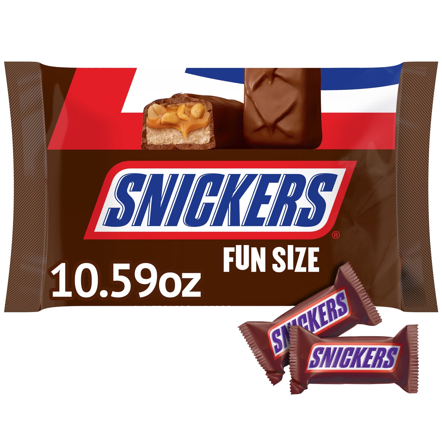 Snickers Fun Size Football Chocolate Bars Variety Pack, Party Size - 2