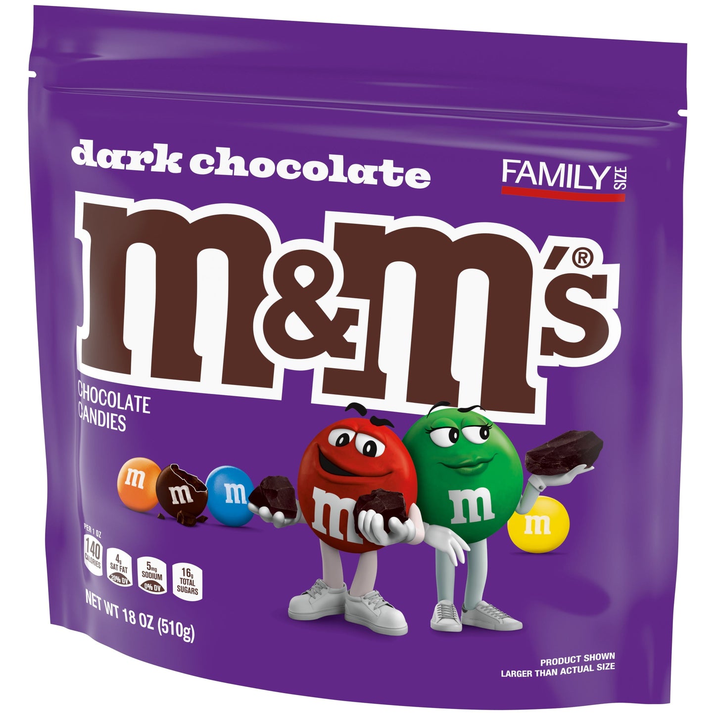M&M's 50% Cacao Dark Chocolate Candy - 18 oz Bag