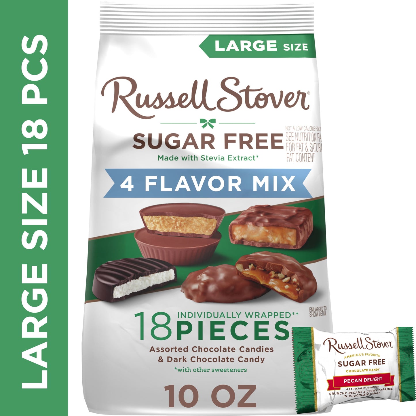 RUSSELL STOVER Sugar Free 4 Flavor Mix in Chocoalte Candy & Dark Chocolate Candy