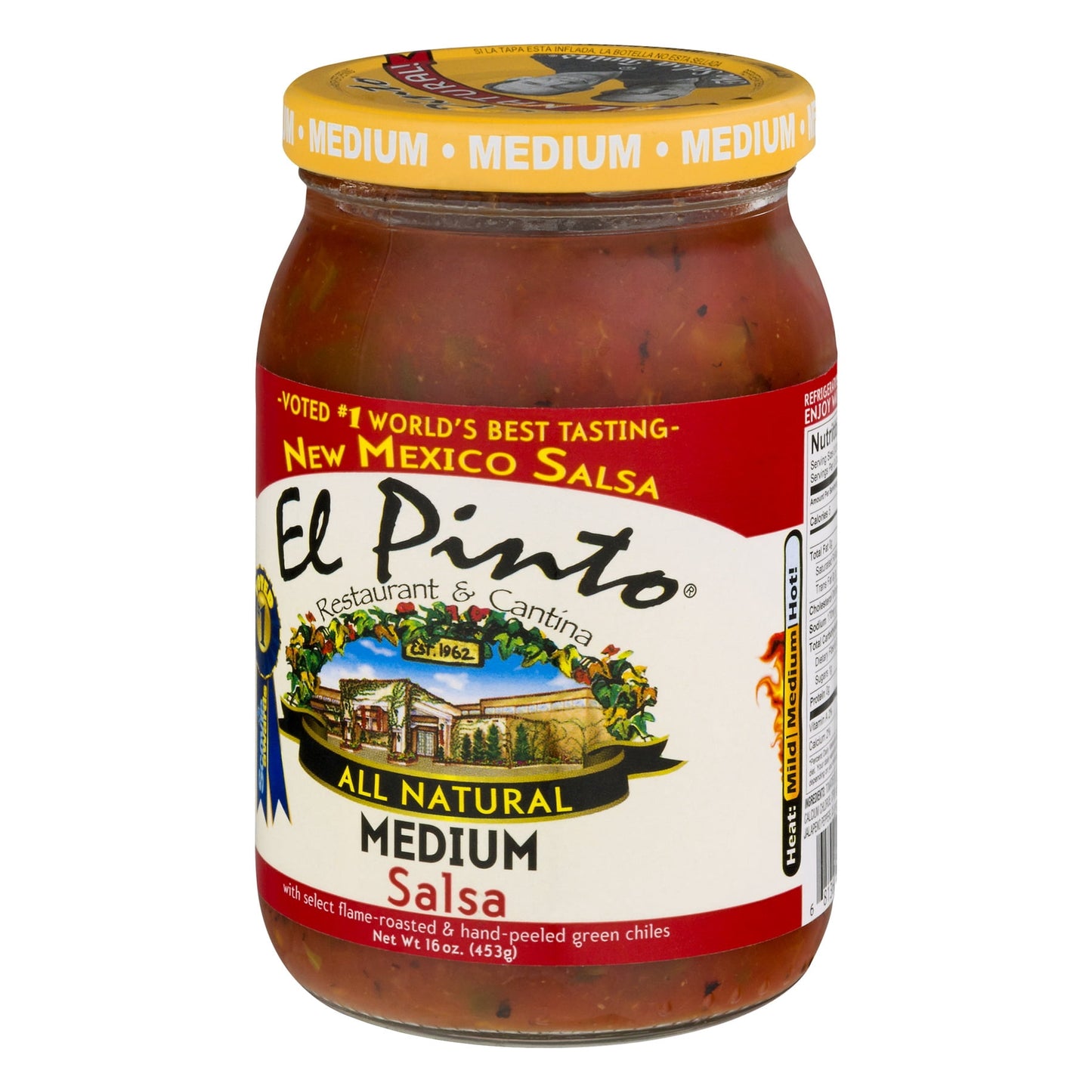 El Pinto Medium Salsa, 16 ozEl Pinto Medium Salsa Authentic New Mexico Flavor, 16 oz Jar