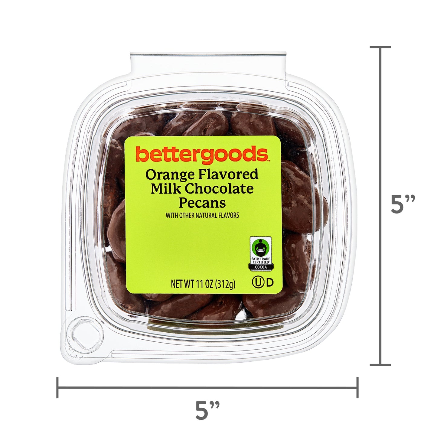 bettergoods Orange Flavored Milk Chocolate Pecans, 11 oz