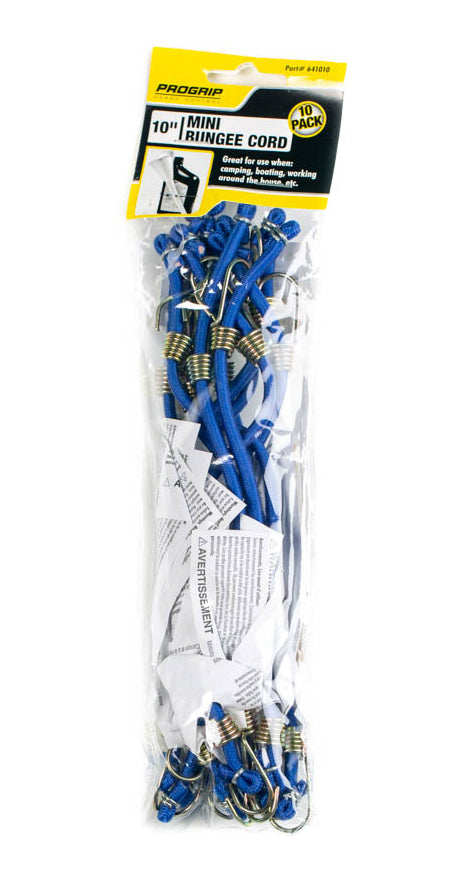 4 mm Assorted Mini Bungee Cords - 12 Pieces | Pack of 2