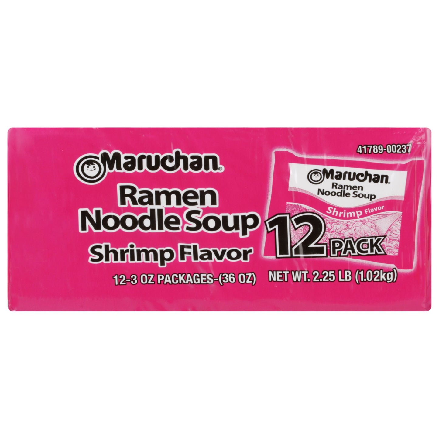 Maruchan Ramen Noodle Soup, Shrimp Flavor Instant Noodles, 3 oz, Pack of 12