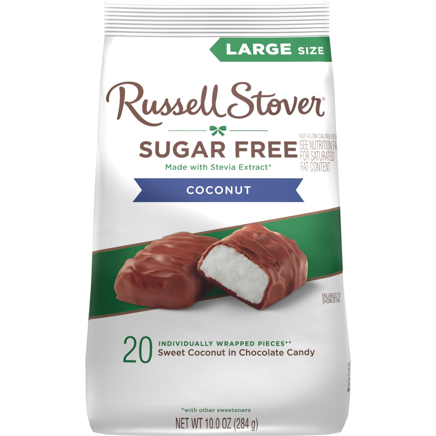 RUSSELL STOVER Sugar Free Coconut in Chocolate Candy, 10 oz. bag