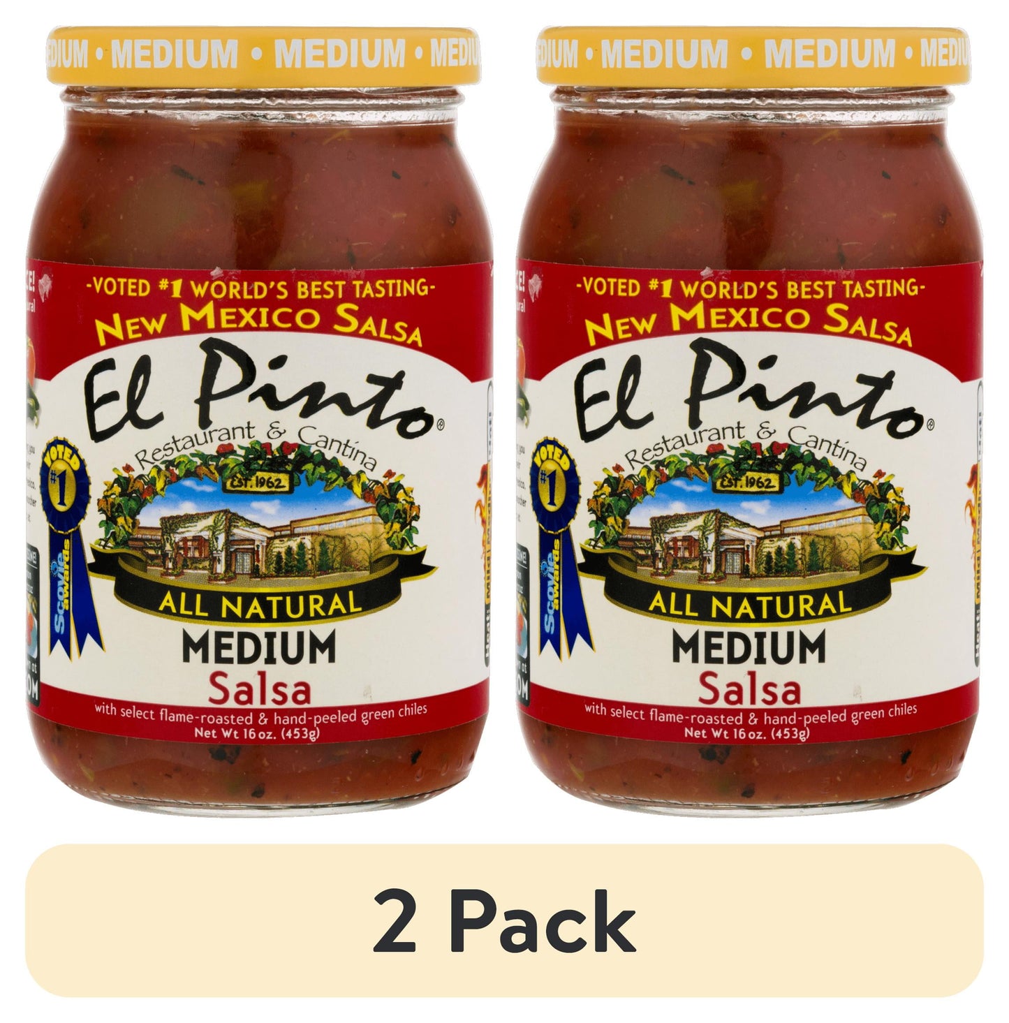 El Pinto Medium Salsa, 16 ozEl Pinto Medium Salsa  Authentic New Mexico Flavor, 16 oz Jar