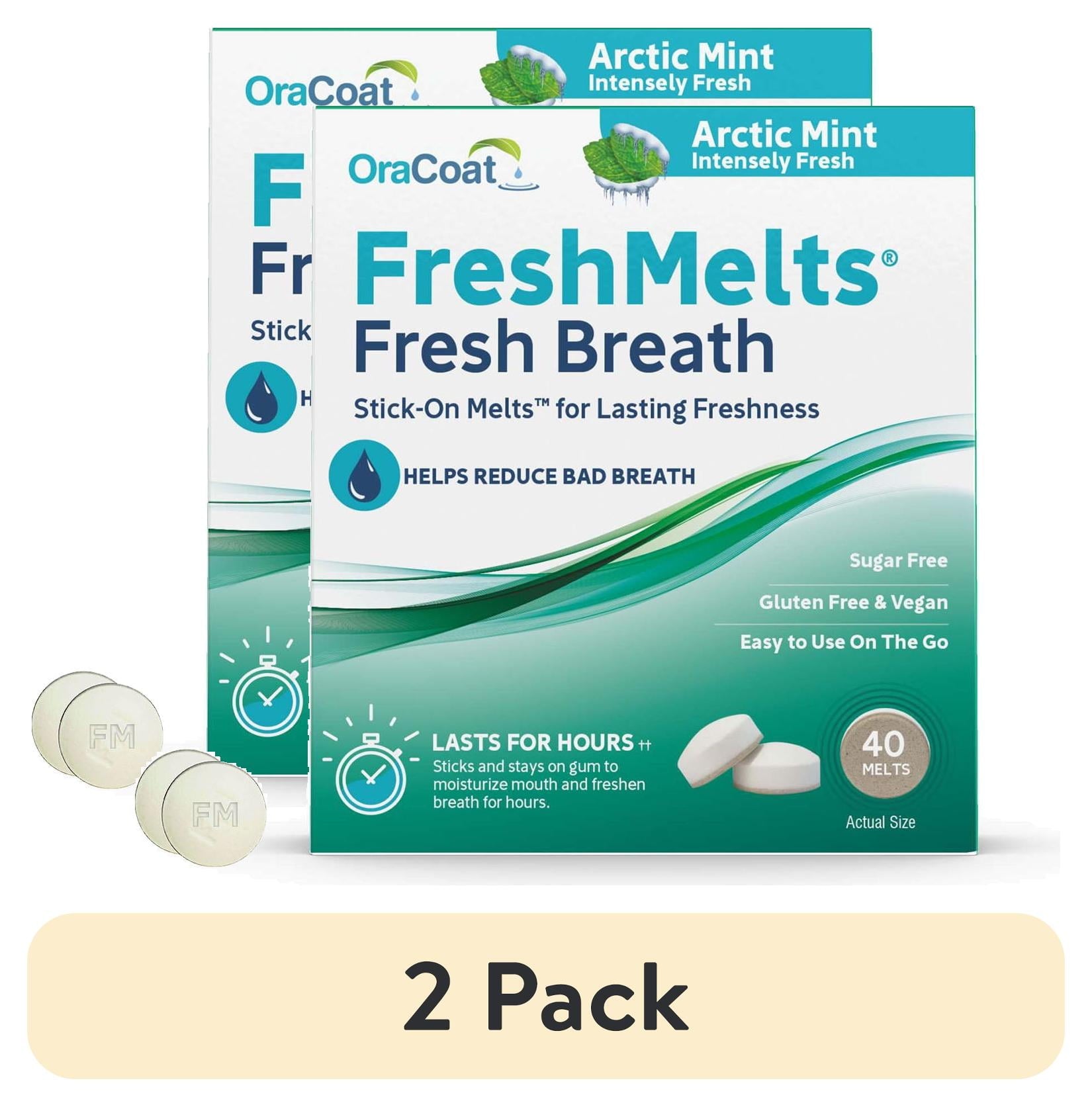 OraCoat FreshMelts Fresh Breath Stick-on Melts for Lasting Freshness (2 pack)