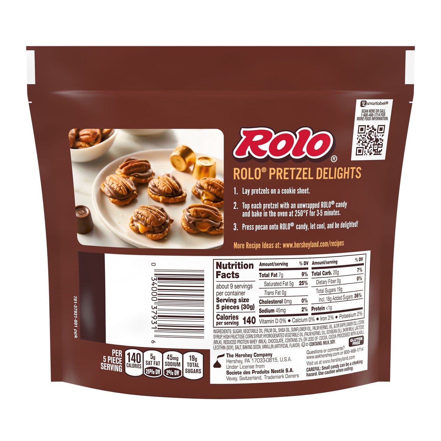 ROLO Rich Chocolate Caramels Candy Share Pack, 9.5 oz