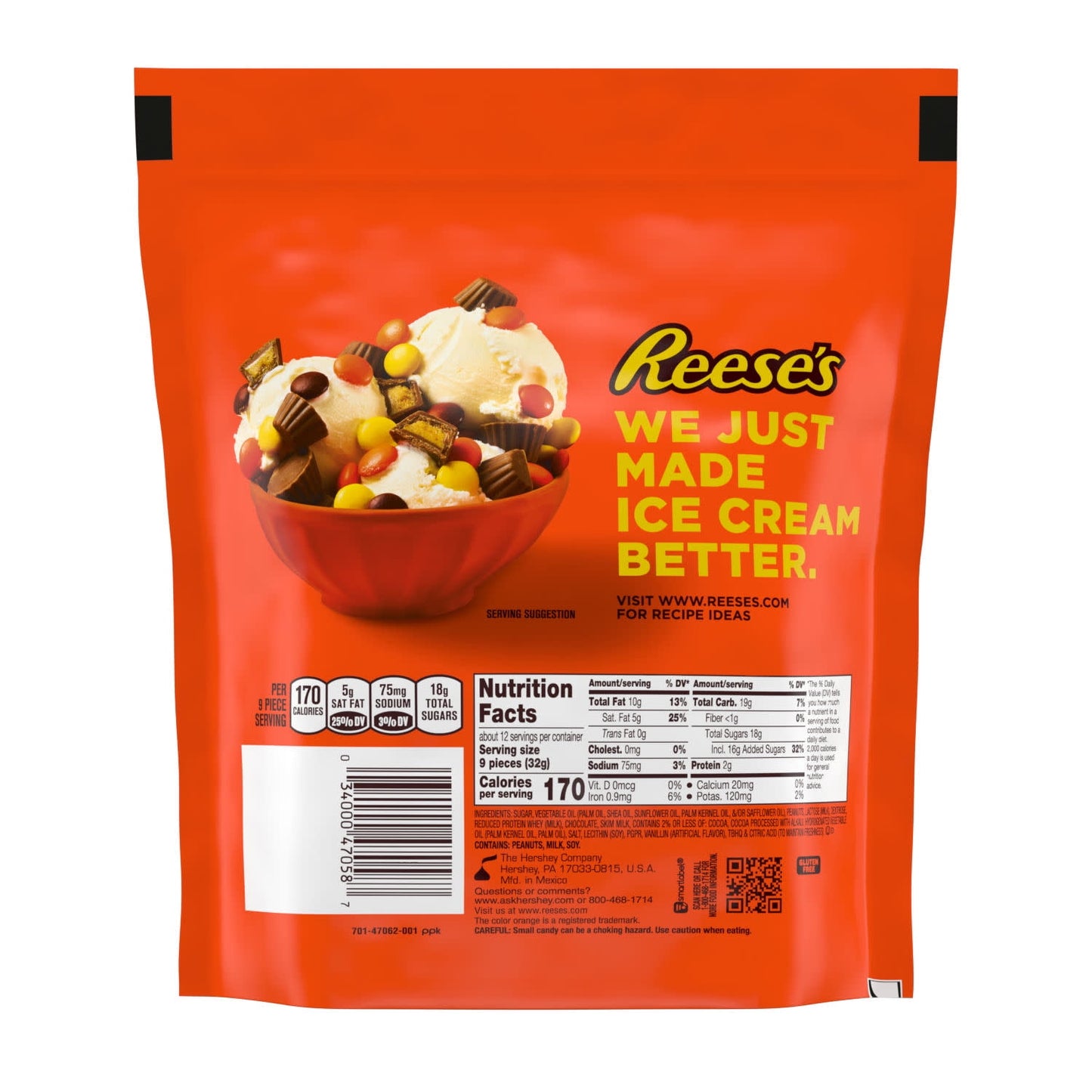 Reese's Minis Unwrapped Chocolate Peanut Butter Creme Cups Candy, Fami