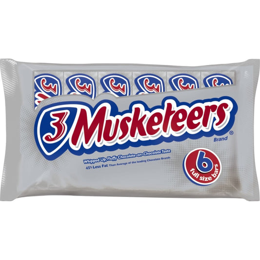 3 Musketeers Candy Milk Chocolate Bars Bulk - 1.92 oz