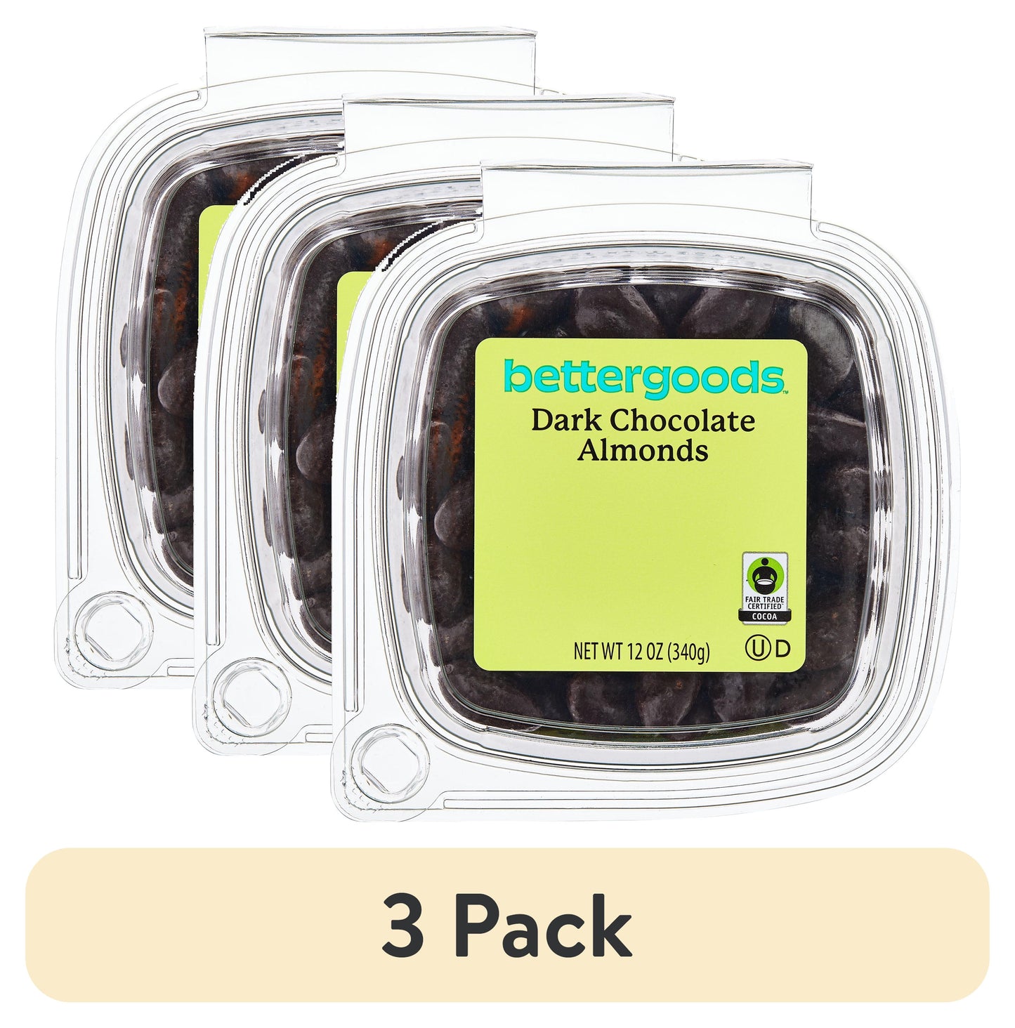 bettergoods Dark Chocolate Almonds, 12 oz