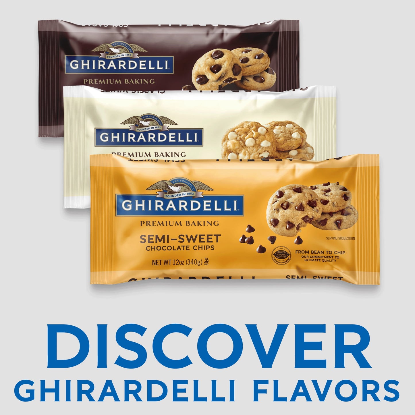 GHIRARDELLI Semi-Sweet Chocolate Premium Baking Chips Chocolate Chips