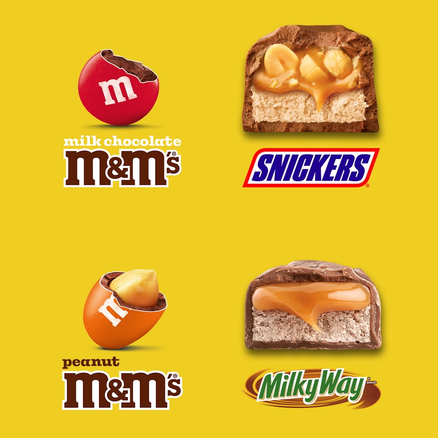 M&M's, Snickers & Milky Way Chocolate Candy Variety Mix , Party Size - 19.2 oz Bulk Bag