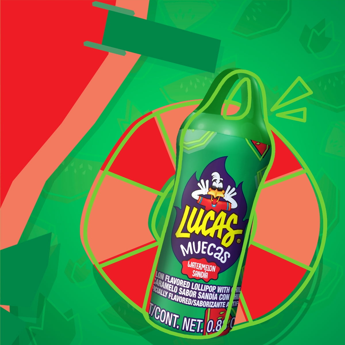 Lucas Muecas Watermelon Candy, 1.76 oz