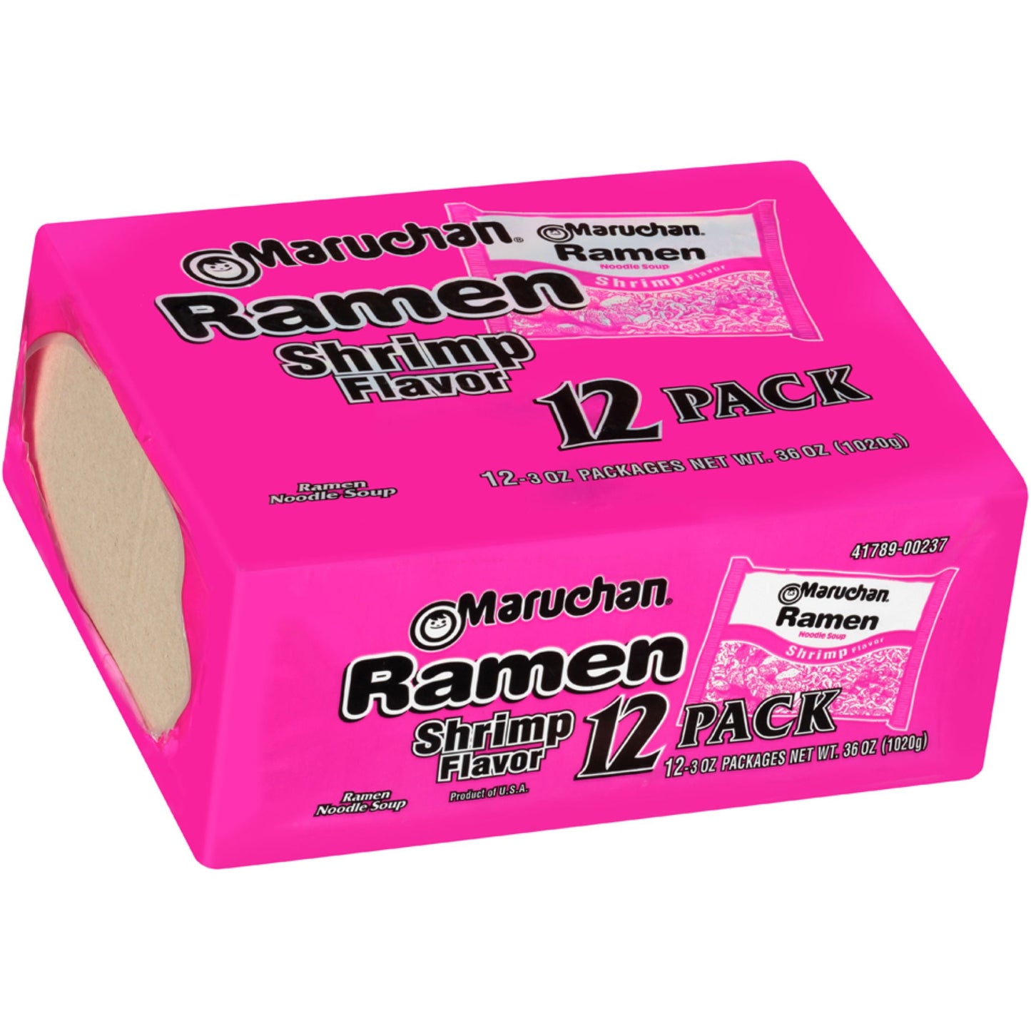 Maruchan Ramen Noodle Soup, Shrimp Flavor Instant Noodles, 3 oz, Pack of 12