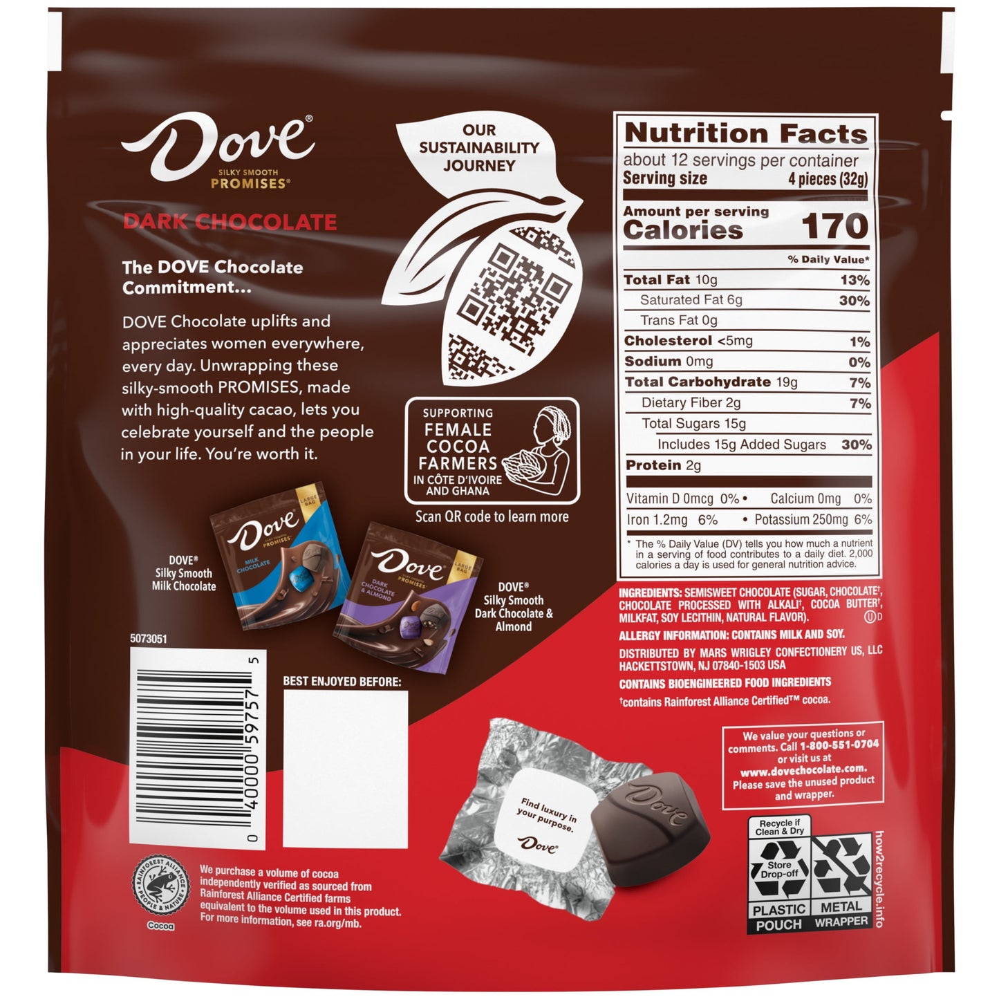Dove Promises Dark Chocolate Candy