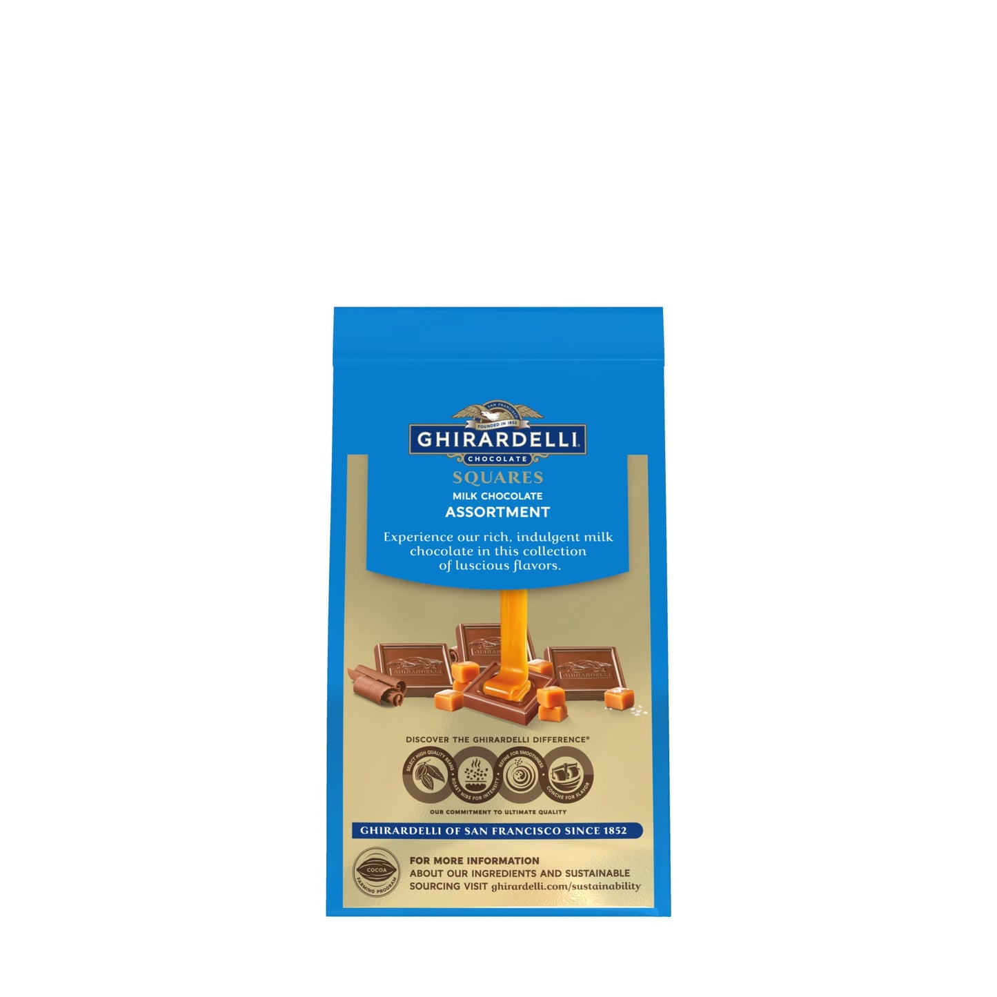GHIRARDELLI Milk Chocolate Candy SQUARES Assortment, 4.8 oz Bag