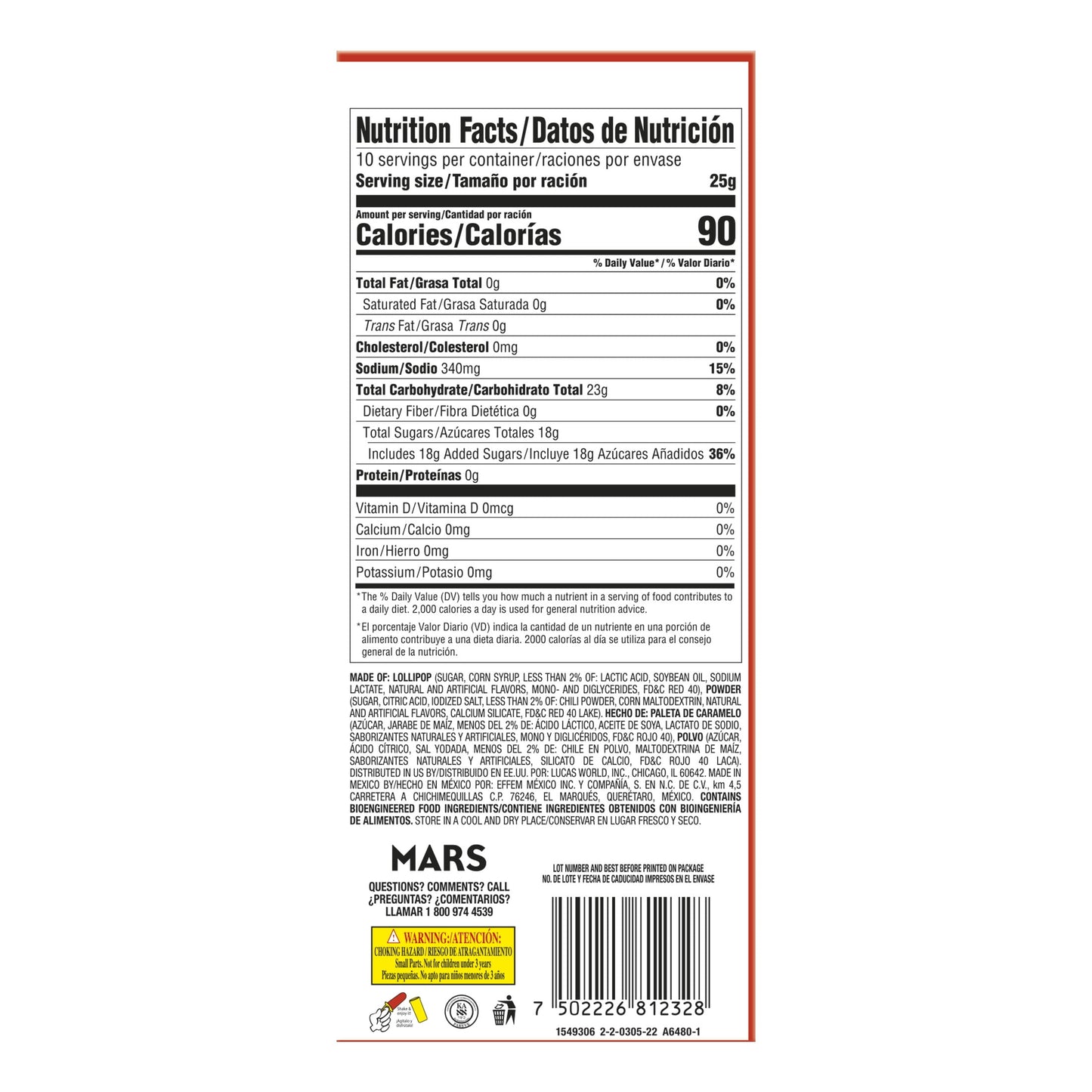 Lucas Muecas Watermelon Candy, 1.76 oz