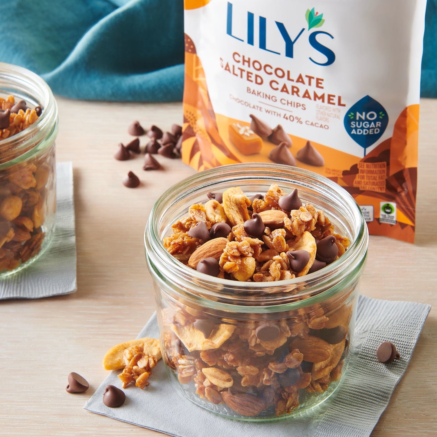 Lily's Chocolate Salted Caramel Flavored No Added Sugar Baking Chips