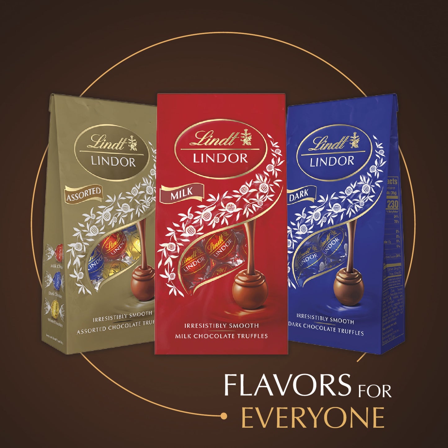 Lindt Lindor 70% Extra Dark Chocolate Candy Truffles, 5.1 oz. Bag