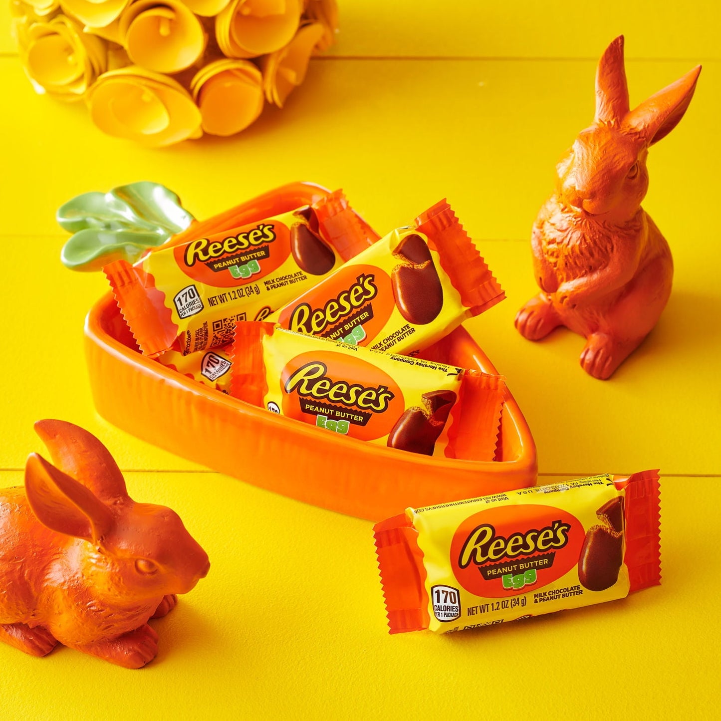 Reese's Milk Chocolate Peanut Butter Eggs Easter Candy Basket Stuffers