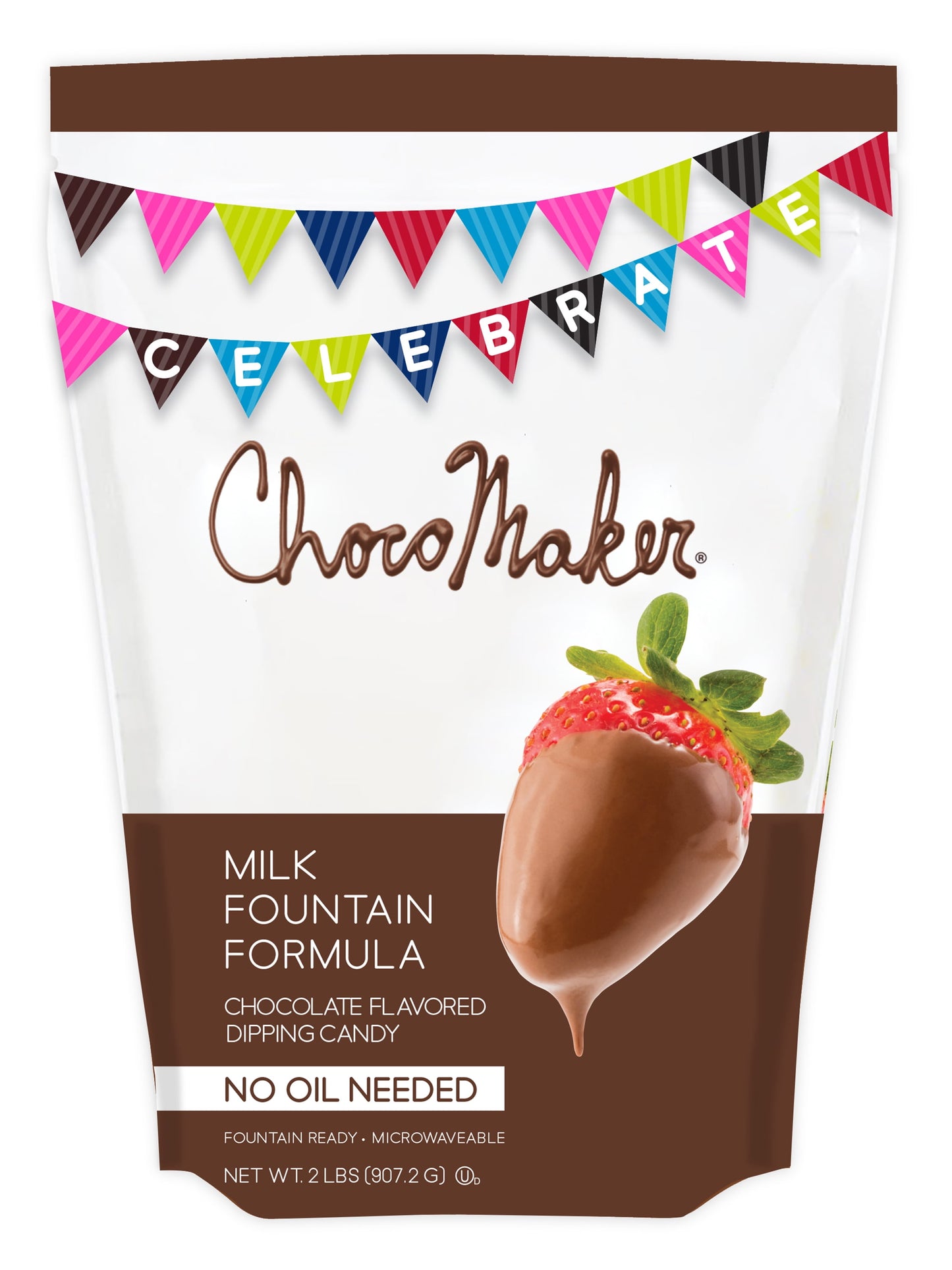 ChocoMaker White Vanilla Fondue Dipping Chocolate, Gluten and Wheat Free, Contains Milk and Soy