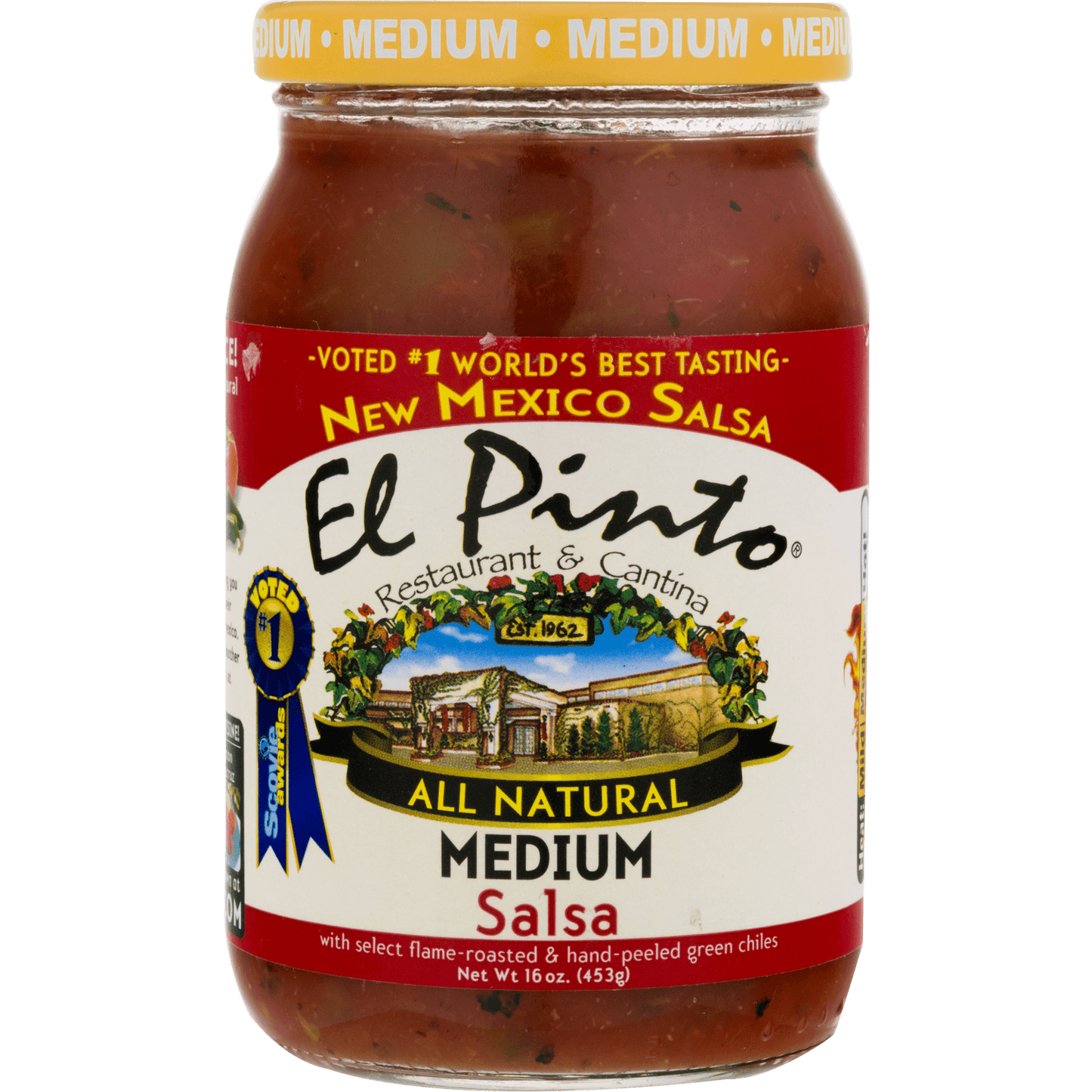 El Pinto Medium Salsa, 16 ozEl Pinto Medium Salsa  Authentic New Mexico Flavor, 16 oz Jar
