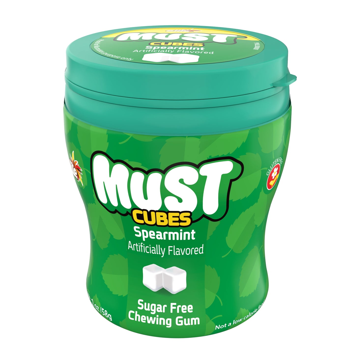 Elite Must Sugar Free Spearmint Cubed Gum, 2oz (2 pack)