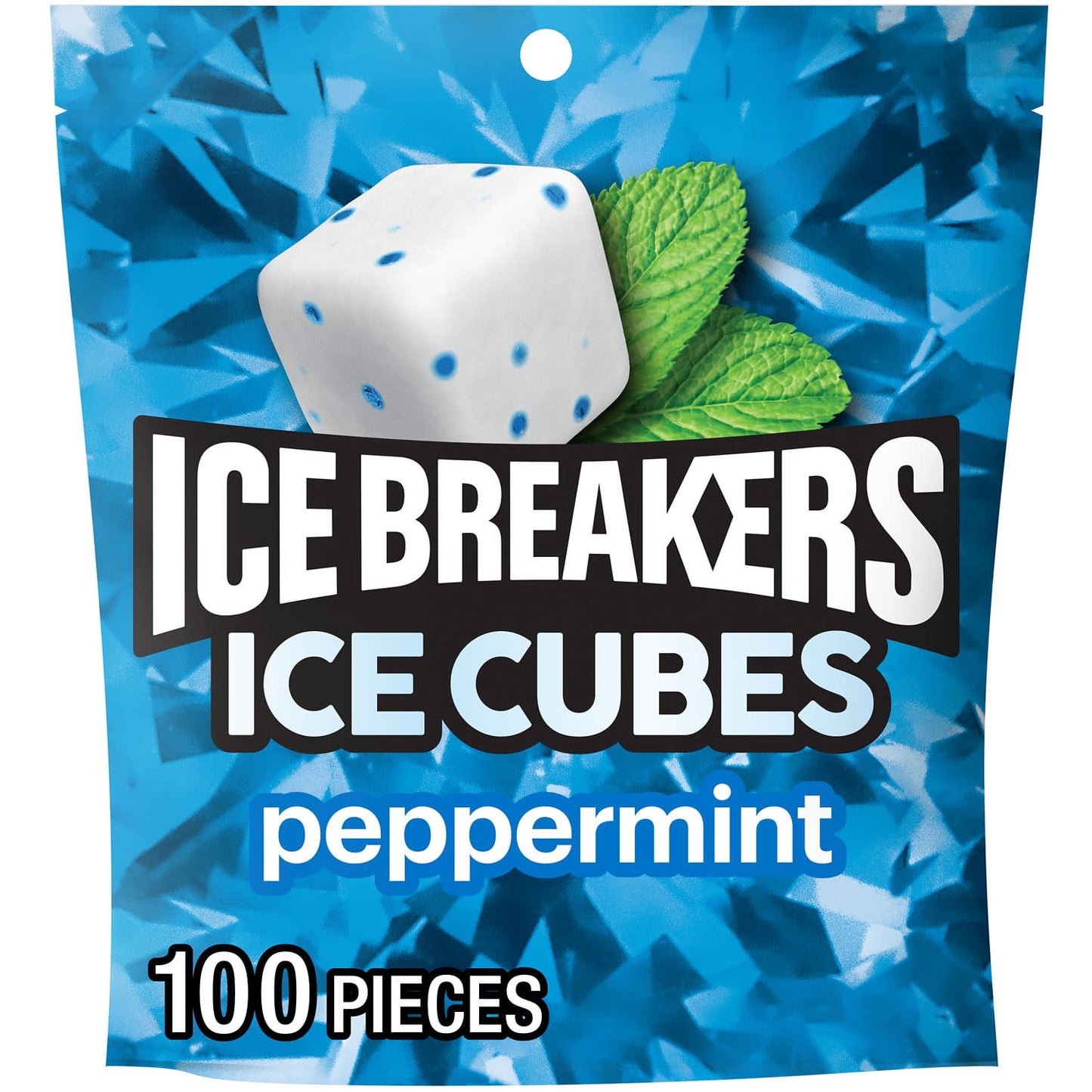 Ice Breakers Ice Cubes Peppermint Flavored Sugar Free Chewing Gum, Pou