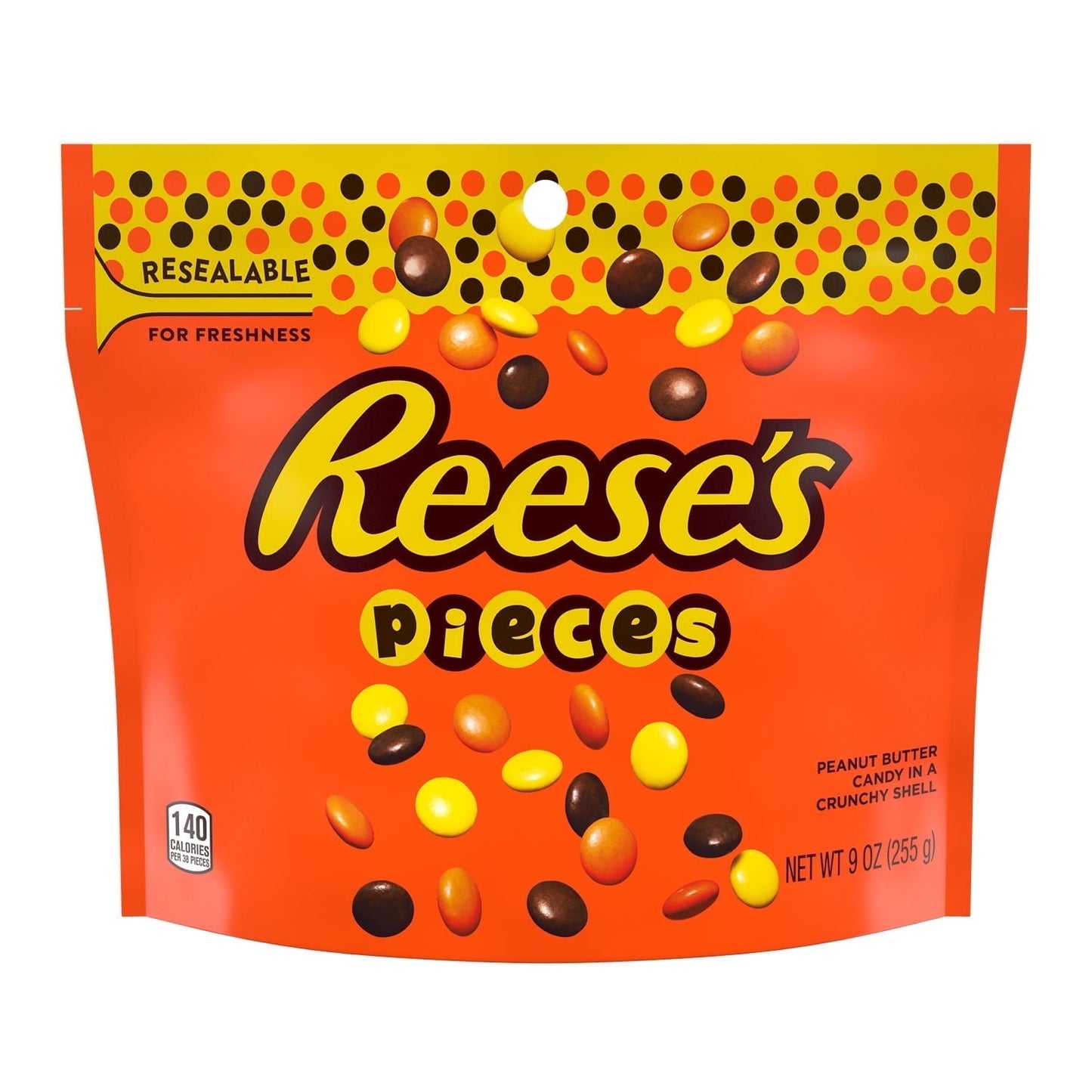 Reese's Pieces Peanut Butter in a Crunchy Shell Candy Bag, 9 oz