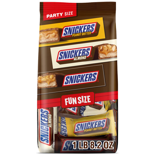 Snickers Fun Size Football Chocolate Bars Variety Pack, Party Size - 2