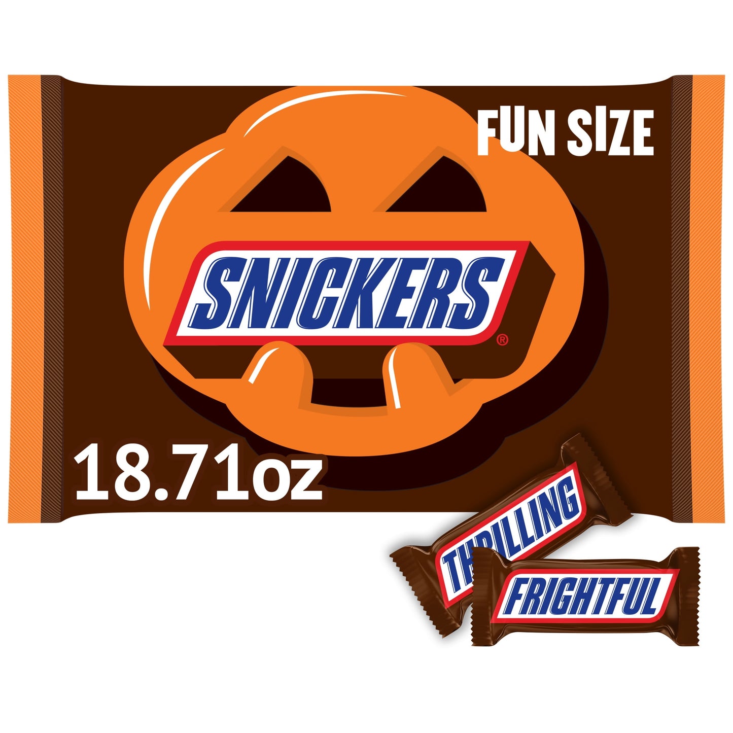 Snickers Fun Size Football Chocolate Bars Variety Pack, Party Size - 2