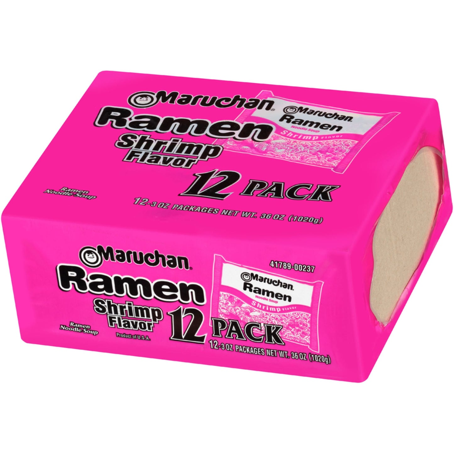 Maruchan Ramen Noodle Soup, Shrimp Flavor Instant Noodles, 3 oz, Pack of 12