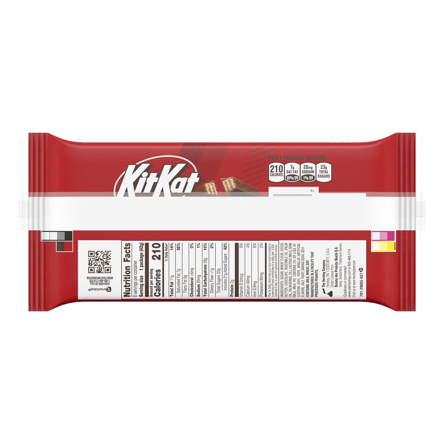 Kit Kat Milk Chocolate Wafer Candy, Bars 1.5 oz, 6 Count