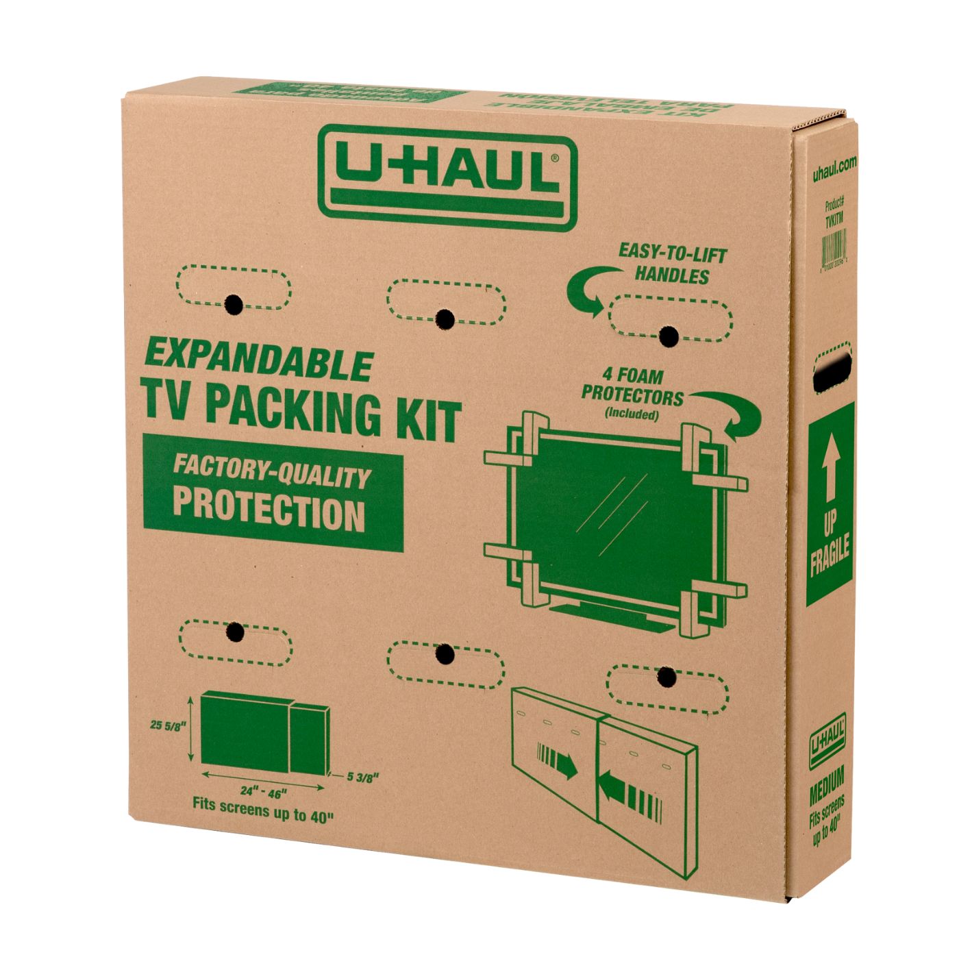 Heavy-Duty Expandable TV Moving Box - Medium (Under 40")