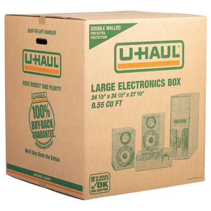 Double-Walled Large Electronics Moving Box | Pack of 2