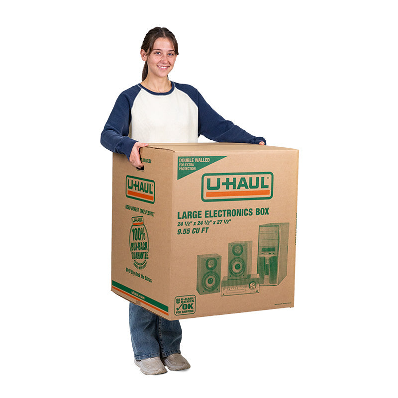 Double-Walled Large Electronics Moving Box | Pack of 2