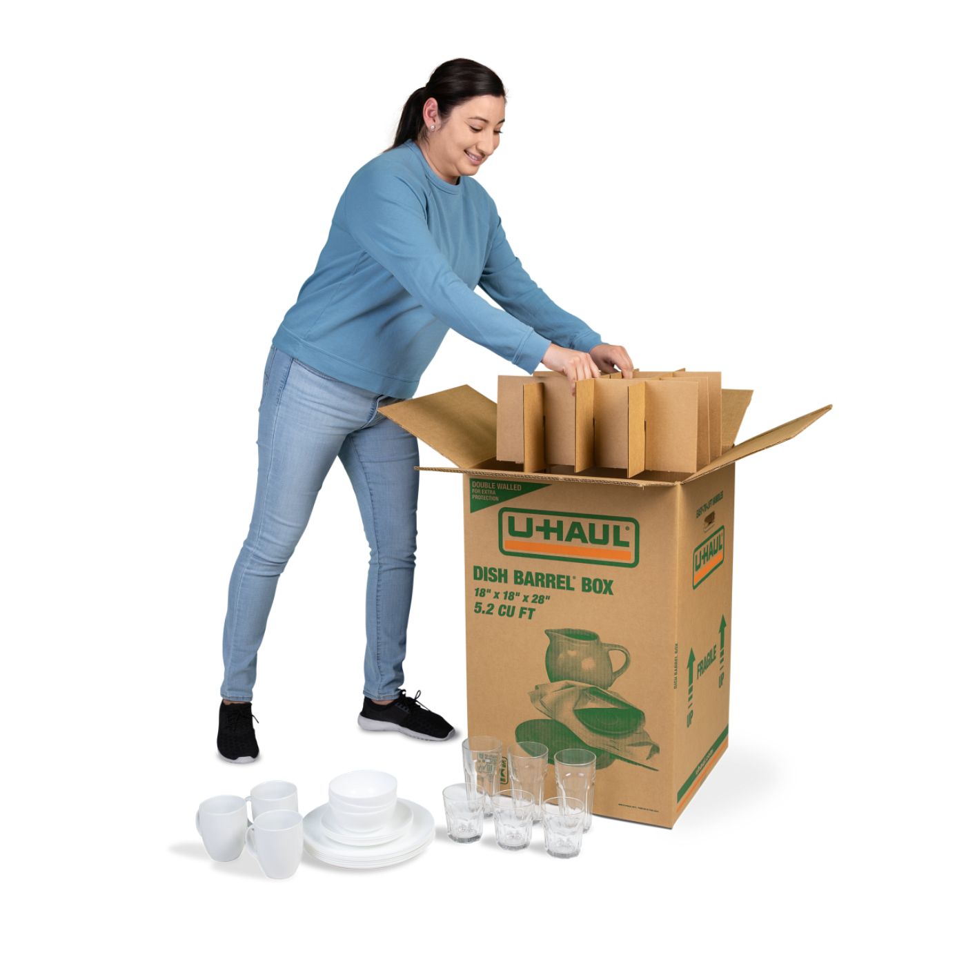 Double-Walled Dish Barrel® Box | Pack of 2