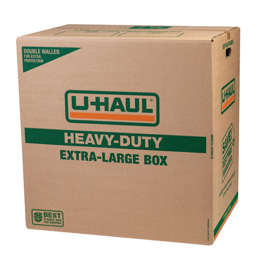 Extra-Large Heavy-Duty Double Wall Moving & Shipping Box - 24” x 18” x 24” (L x W x H) | Pack of 2