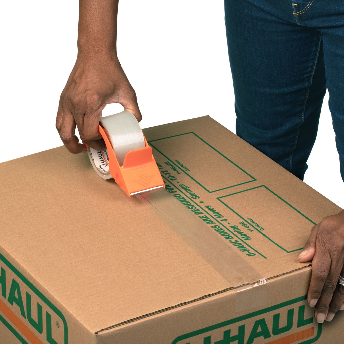 Packing Tape w/ Tape Dispenser (Two Pack)