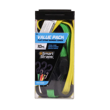 SmartStraps Flat Strap Assortment Value Pack - 10 Straps | Pack of 2